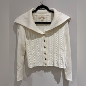 Cream Cable Knit Sweater